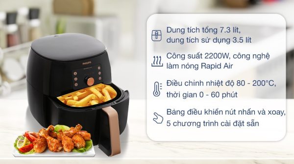 Nồi chiên không dầu Philip