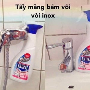 Chai xịt Antikal tẩy rửa vệ sinh Inox